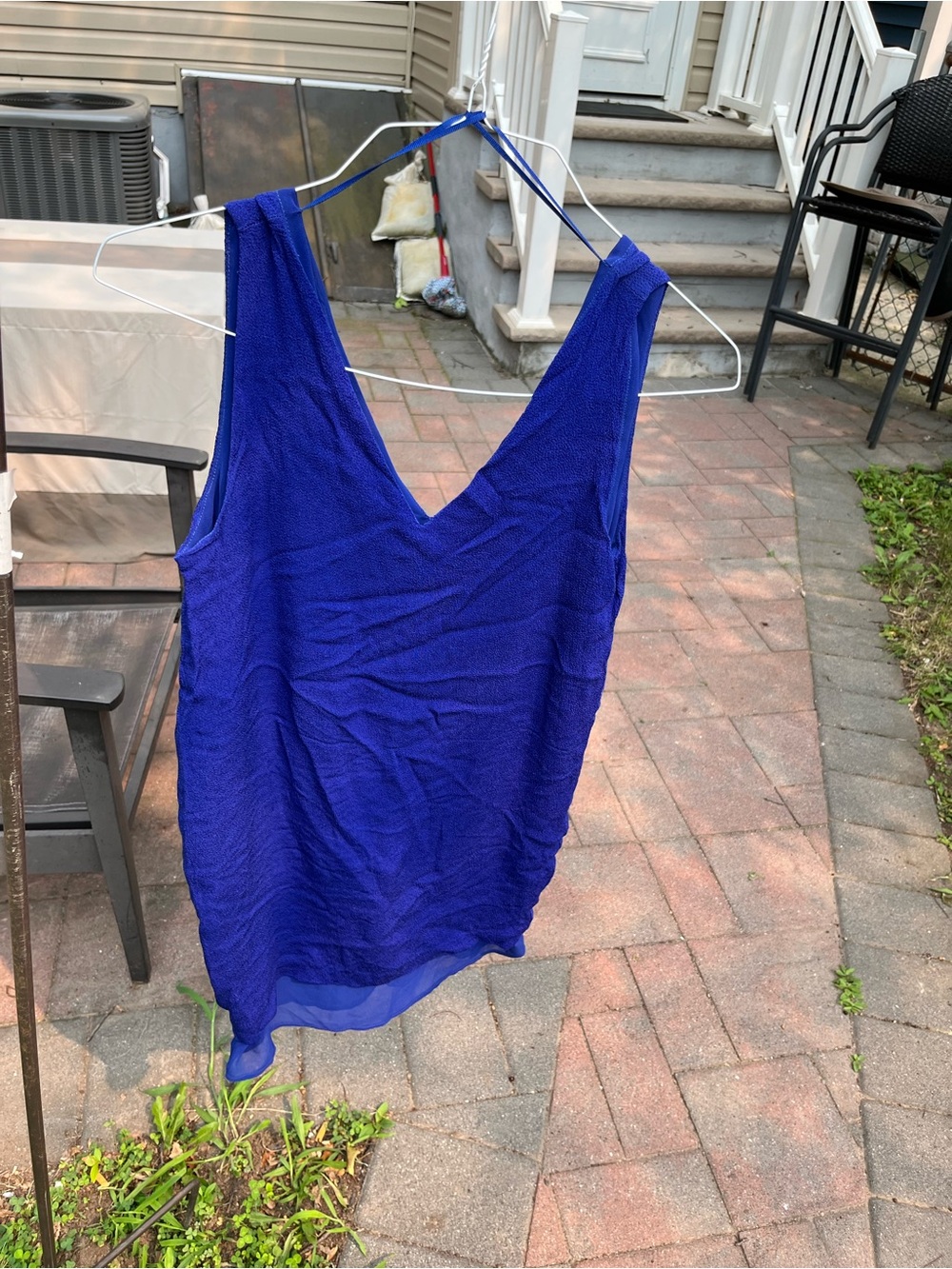 Mango size S Royal Blue V-Neck Sleeveless Camisole